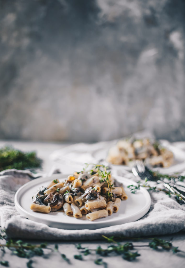 Easy Vegan Mushroom Pasta with Fresh Thyme