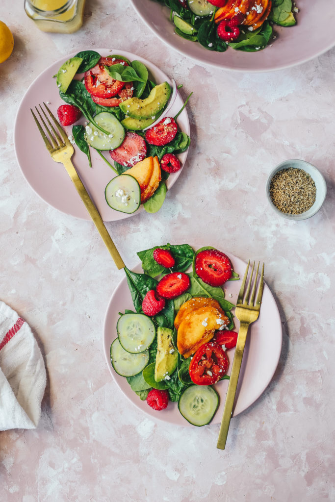 Colorful Summer Salad with Lemon Vinaigrette