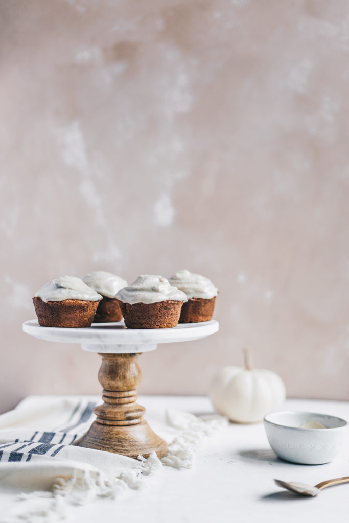 muffins on cake stand photography