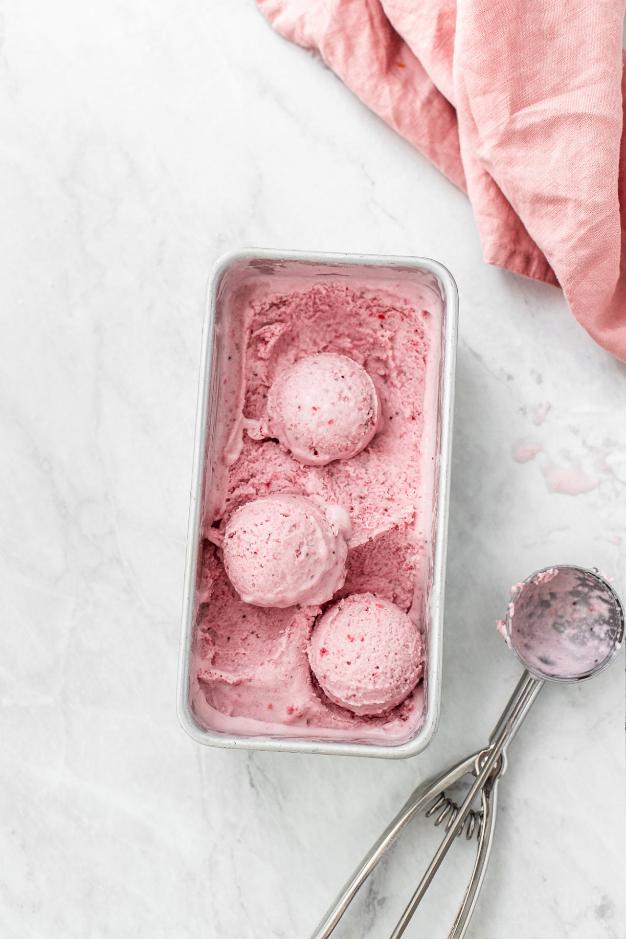 Vegan Strawberry Ice Cream