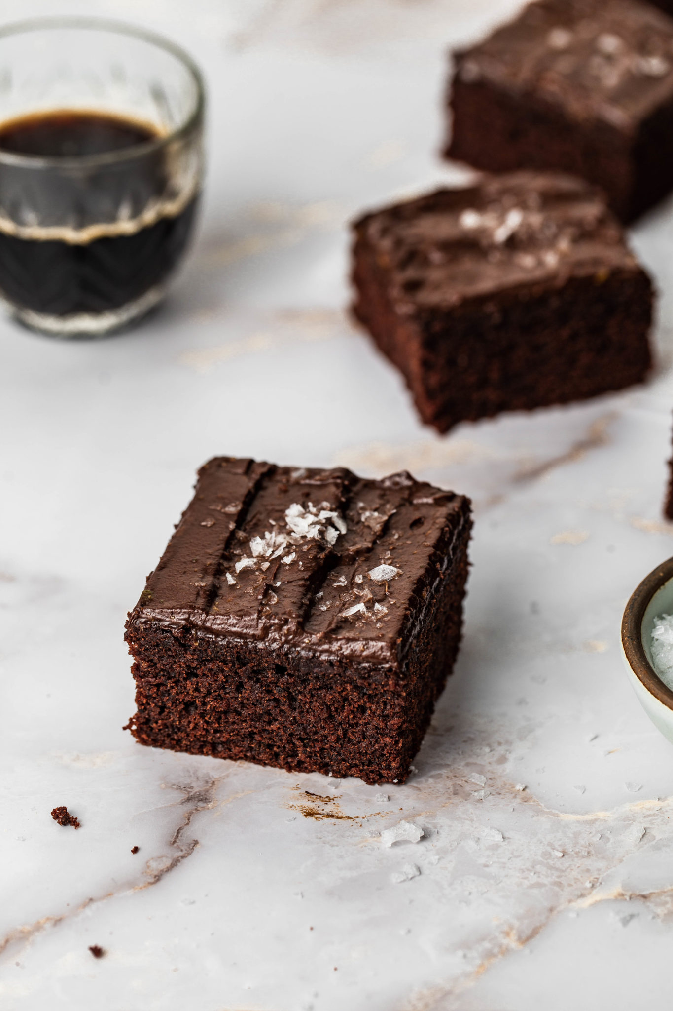 Easy Gluten Free Brownies with Chocolate Avocado Frosting